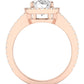 Freesia Oval Diamond Engagement Ring (Lab Grown Igi Cert) rosegold