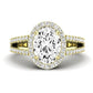 Freesia Oval Diamond Engagement Ring (Lab Grown Igi Cert) yellowgold