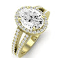 Freesia Oval Diamond Engagement Ring (Lab Grown Igi Cert) yellowgold