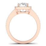Freesia Oval Moissanite Bridal Set rosegold