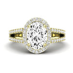 Freesia Oval Moissanite Bridal Set yellowgold
