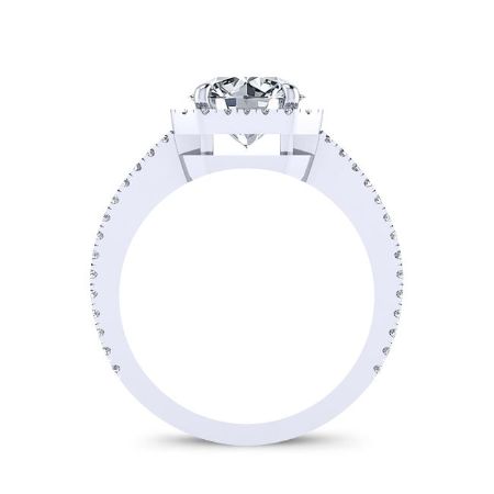 Freesia Princess Diamond Engagement Ring (Lab Grown Igi Cert) whitegold