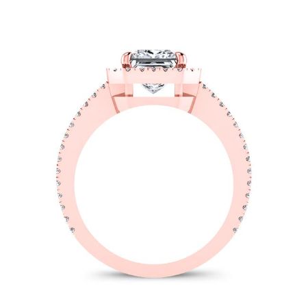 Freesia Round Diamond Engagement Ring (Lab Grown Igi Cert) rosegold