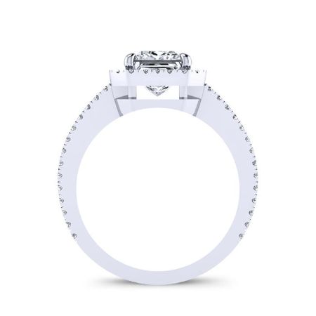 Freesia Round Diamond Engagement Ring (Lab Grown Igi Cert) whitegold