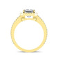 Freesia Round Diamond Engagement Ring (Lab Grown Igi Cert) yellowgold