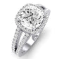 Freesia Cushion Diamond Engagement Ring (Lab Grown Igi Cert) whitegold