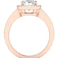 Freesia Oval Diamond Engagement Ring (Lab Grown Igi Cert) rosegold