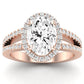 Freesia Oval Diamond Engagement Ring (Lab Grown Igi Cert) rosegold