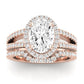 Freesia Oval Diamond Bridal Set (Lab Grown Igi Cert) rosegold