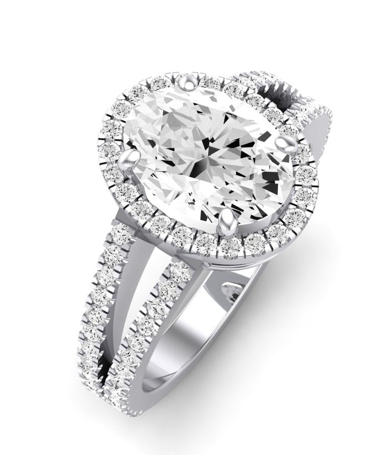 Freesia Oval Diamond Engagement Ring (Lab Grown Igi Cert) whitegold