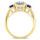 Fuschia Princess Diamond Bridal Set (Lab Grown Igi Cert) yellowgold