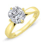 Gardenia Cushion Diamond Engagement Ring (Lab Grown Igi Cert) yellowgold
