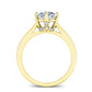 Gardenia Cushion Diamond Engagement Ring (Lab Grown Igi Cert) yellowgold