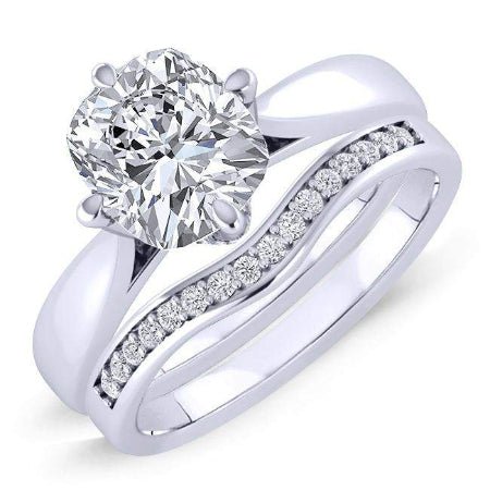 3.00 ct - Gardenia - Cushion Moissanite Bridal Set