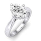 Gardenia Diamond Matching Band Only ( Engagement Ring Not Included)  For Ring With Oval Center whitegold