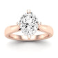 Gardenia Diamond Matching Band Only ( Engagement Ring Not Included)  For Ring With Oval Center rosegold