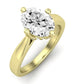 Gardenia Diamond Matching Band Only ( Engagement Ring Not Included)  For Ring With Oval Center yellowgold