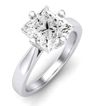 Gardenia Diamond Matching Band Only (does Not Include Engagement Ring) For Ring With Princess Center whitegold