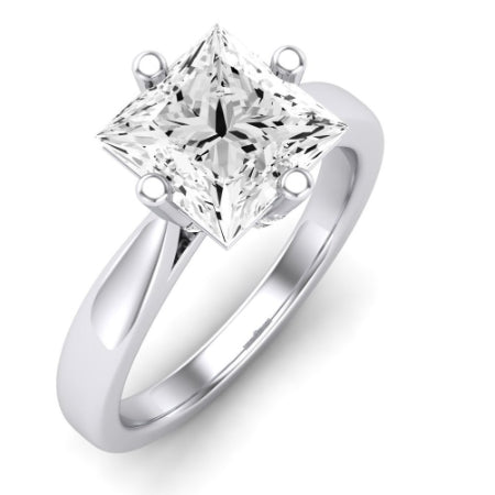 Gardenia Diamond Matching Band Only (does Not Include Engagement Ring) For Ring With Princess Center whitegold