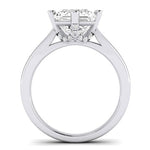 Gardenia Diamond Matching Band Only (does Not Include Engagement Ring) For Ring With Princess Center whitegold