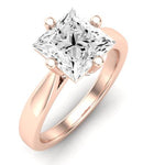Gardenia Diamond Matching Band Only (does Not Include Engagement Ring) For Ring With Princess Center rosegold