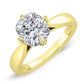 Gardenia Cushion Diamond Engagement Ring (Lab Grown Igi Cert) yellowgold