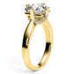 Gardenia Princess Diamond Engagement Ring (Lab Grown Igi Cert) yellowgold