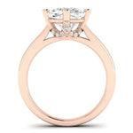 Gardenia Diamond Matching Band Only (does Not Include Engagement Ring) For Ring With Cushion Center rosegold