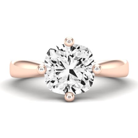 Gardenia Diamond Matching Band Only (does Not Include Engagement Ring) For Ring With Cushion Center rosegold