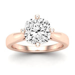 Gardenia Diamond Matching Band Only (does Not Include Engagement Ring) For Ring With Cushion Center rosegold