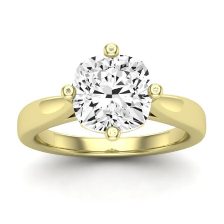 Gardenia Diamond Matching Band Only (does Not Include Engagement Ring) For Ring With Cushion Center yellowgold