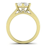 Gardenia Diamond Matching Band Only ( Engagement Ring Not Included)  For Ring With Oval Center yellowgold
