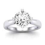 Gardenia Diamond Matching Band Only (does Not Include Engagement Ring) For Ring With Round Center whitegold