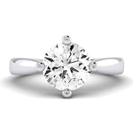 Gardenia Diamond Matching Band Only (does Not Include Engagement Ring) For Ring With Round Center whitegold