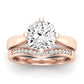 Gardenia Moissanite Matching Band Only (does Not Include Engagement Ring) For Ring With Cushion Center rosegold