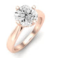 Gardenia Moissanite Matching Band Only (does Not Include Engagement Ring) For Ring With Cushion Center rosegold