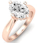 Gardenia Oval Diamond Engagement Ring (Lab Grown Igi Cert) rosegold