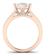 Gardenia Oval Diamond Engagement Ring (Lab Grown Igi Cert) rosegold