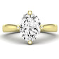 Gardenia Oval Diamond Engagement Ring (Lab Grown Igi Cert) yellowgold