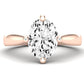 Gardenia Oval Diamond Engagement Ring (Lab Grown Igi Cert) rosegold