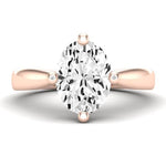 Gardenia Oval Diamond Bridal Set (Lab Grown Igi Cert) rosegold