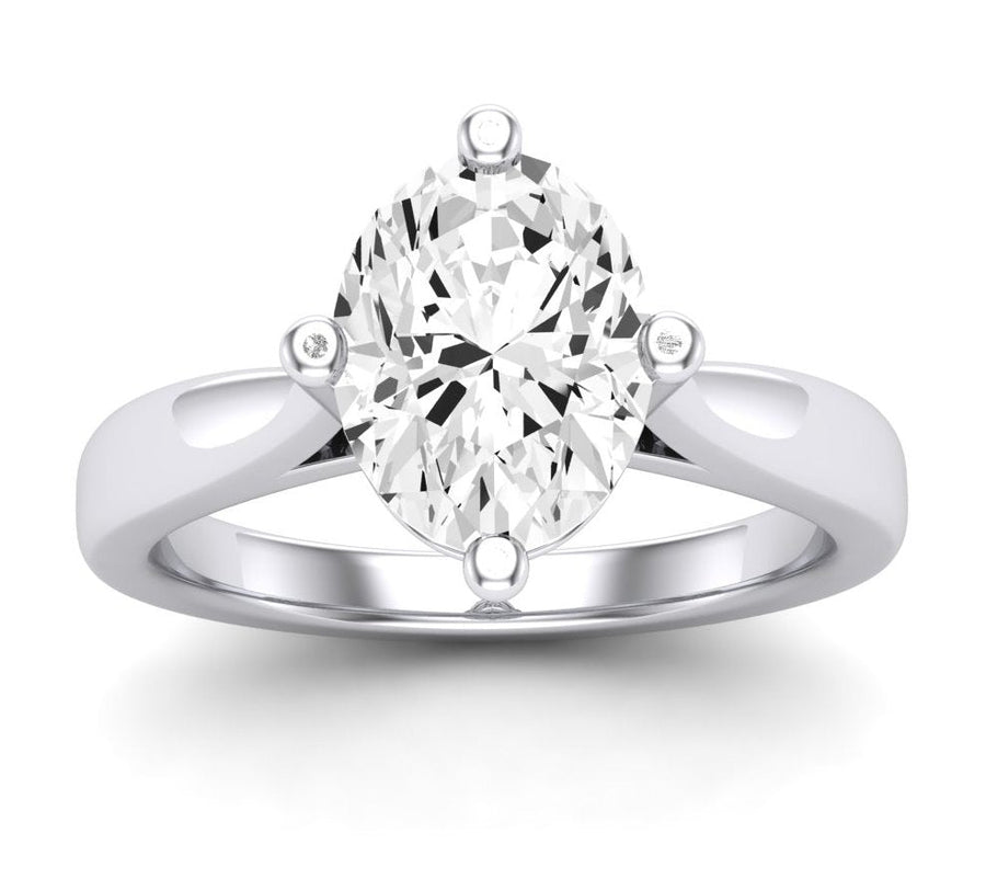 4.00 ct - Gardenia - Oval Lab Diamond Engagement Ring (IGI Certified)