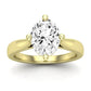 Gardenia Oval Moissanite Bridal Set yellowgold