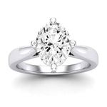 Gardenia Oval Moissanite Bridal Set whitegold