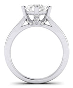 Gardenia Oval Moissanite Engagement Ring whitegold