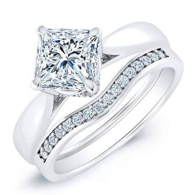 Gardenia Princess Moissanite Bridal Set whitegold