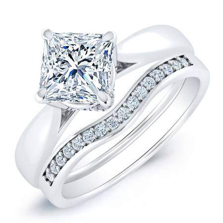 2.00 ct - Gardenia - Princess Moissanite Bridal Set