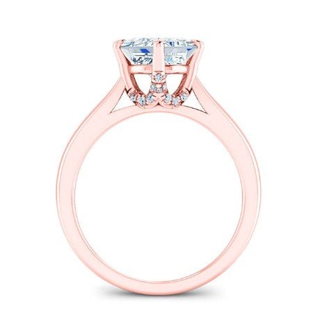 Gardenia Princess Moissanite Bridal Set rosegold
