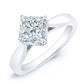 Gardenia Princess Moissanite Bridal Set whitegold