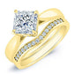 Gardenia Princess Moissanite Bridal Set yellowgold